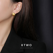 French advanced sense fashion temperament tide Net red earrings female Korean simple new earrings light luxury cold wind ear ornaments