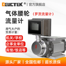  deuctek gas waist rotation meter Intelligent roots flow digital display Natural gas biogas high-precision positive displacement type