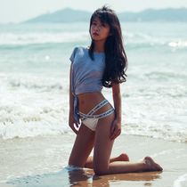 Fuffi Gal Underpants Women European and American Alphabet Fitness Sports Low Waist Sexy Strappy Peach French breifs