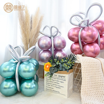 Babys birthday decoration arrangement of balloon package for childrens party scene arrangement of shopping mall decoration