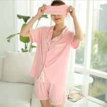 2018 new sexy fashion thinker Home Comforts Super Comfort Modale Short Sleeve Shorts Cardiovert Sleepwear Women Suit