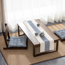 Full Bamboo Foldable Kang Table Day Style Tatami Small Table Dwarf Table Balcony Tea Table Solid Wood Floating Window Table Small Tea Table