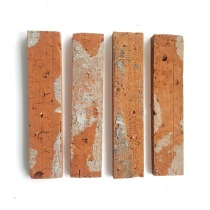 Red Brick 3 Faces Light Brick Leather Brick Sliced Old Antique Cultural Brick Vintage Little Red Brick Sliced Old Red 203