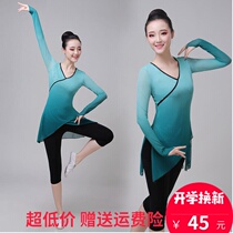 Classical dance practice suit Female body rhyme yarn dress Ballet elegant long dance suit Adult teacher national dance top
