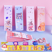 Creative girl heart milk box pen bag net red ins cute cartoon student stationery bag pencil bag Korean version of ins style