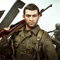 Spot DID WW2 1 6 model finished World War II US Army 77th Infantry Division Captain Sam A80129