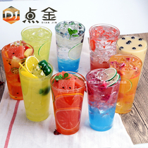 Fruit tea model simulation food milk tea model Fake Gong Tea Heicha drink sample Soda drink Juice prop