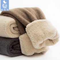 (Pick up missed) Mens wool trousers thickened with ladies warm pants lamb cashmere cotton pants autumn winter cashmere pants high waist