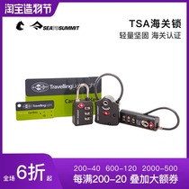 SEATOSUMMIT Small combination lock Customs lock Key rod luggage lock TSA 007 Wire rope padlock