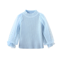 Impression childhood girls sweater 2020 autumn and winter new baby sweater small and medium children pullover sweet western sweater