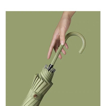 16 Bone Japanese small fresh - handle automatic barometer parasol parasol large advertisement