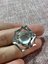 ER JADE Enrun JADE JADE 18k platinum inlaid glass ring explosion Live View