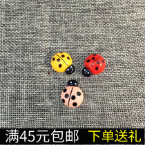 Micro landscape fleshy DIY gardening trinket cute pet seven-star ladybug little ladybug ornament