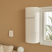 New window air conditioning hood cold and warm wall-mounted new wind integrated window machine dust cover set for Nordic minimalist wind