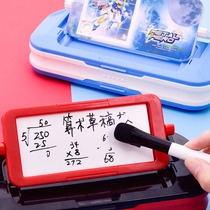 Del stationery box boy 2020 new male and female primary school students first and second grade multifunctional children plastic pencil case large capacity Cartoon creative advanced pen box kindergarten cute pen box