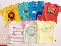 Japan high quality 19 year spring summer new male and female baby children short sleeve casual cotton T sleeve