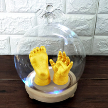 Baby 3D hand touch Baby solid hand foot print hand foot print Hand film Membrane Clone Powder Model Powder Hand Printed Clay Photo Frame