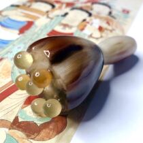 Natural yak horn beauty stick face plate scraping bar