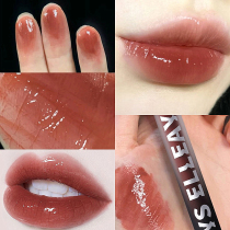 Recommended small black mirror lip glazed mirror paint light water light lip nectar red and persistent white student parity