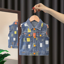 Girl vest 2021 new spring and autumn childrens vest horse clip Net red coat childrens clothing foreign style womens baby Autumn