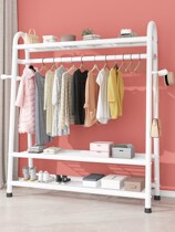 Small one-hung hanger home floor multifunction hanger-floor double-pole style thickened bedroom rental clotheshorse