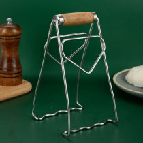 304 stainless steel thickened anti-scalding clip plate clip Non-slip steaming plate Kitchen handle plate clip bowl clip Rosewood clip