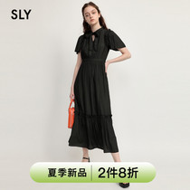 SLY 2022 Summer new design feeling sweet and beautiful collection waist lacing long style dress with dress 030FSL33-4850