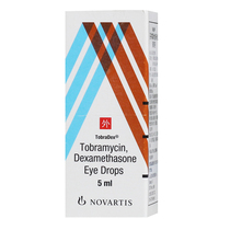  Send cotton swabs as low as 28 (4 boxes) Dianbish TobraDex Tobramycin dexamethasone eye drops 5ml*1 bottle box