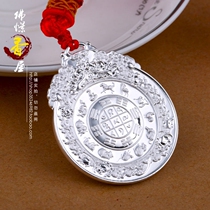 99 sterling silver nine palace gossip tag Buddhist card Buddhist transshipment Lotus twelve Zodiac handmade male and female pendant