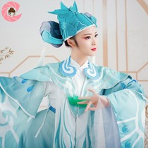 Wangs upper official euphoria Liang wishes Cos clothes ancient wind a full set of cartoon cosplay costumes men and women hanfu shoes fan pens