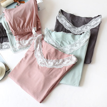 Pregnant women breast-feeding pajamas Moon clothes Modale home clothes milk clothes summer thin pullover lace lactation suit