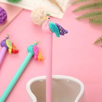Creative Students Middle Sex Pen Cartoon Peacock Styling Water Pen Cute Study Office Stationery Black Signature Pen Cute
