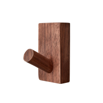 Nordic solid wood adhesive hook Creative Wall Wall Wall wall hanging door wall wooden clothes hook clothes hook free hole