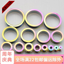 316L medical titanium steel hypoallergenic drip roller electroplated color ear extender ear extender ear stud ear jewelry