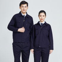 Winter double-layer cotton long-sleeved overalls mens thickened lining electric welding uniforms wear-resistant labor insurance uniforms