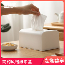 Paper Towel Box Nordic Ins Minimalist Home Drawing Room Cramps Toilet Home Tea Table Plastic Napkin Box