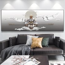 Sun Wukong Golden hoop stick mural great return to fight against Buddha three-dimensional relief painting mural decoration painting modern living room