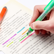 Japanese Pentel dispatch SXS15 press highlighter students Starry Sky Marker pen students use the tent mark to make notes. Color strokes can be replaced with large capacity diagonal marker pen