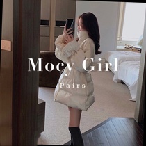 sandroasw down jacket female winter 2021 New Korean version of loose small drawstring waist collar coat