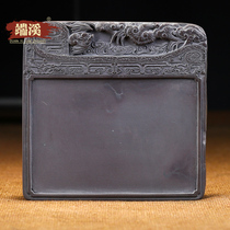 Duanxi inkstone original stone Cheng Zhenliang master 2016 work Fu Shou Mian long inkstone hand carved four treasures