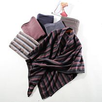 Foreign trade women pure original cost-effective Z cultured elegant 100% wool striped scarf shawl blanket~A1769