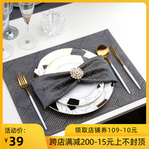 Fabric Western placemats light luxury heat insulation mats anti-hot thick ins European style high-end luxury Nordic minimalist table mat