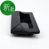 Cabinet door hidden handle type dark hand zinc alloy concealed embedded d type inlay a-183-2 handle interior hidden