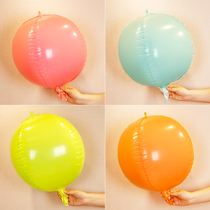 Macaron color floating aluminum film Balloon Birthday Party wedding scene decoration birthday party layout lift balloon