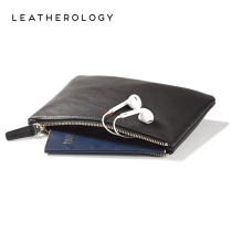 Leatherology Leather clutch Womens small handbag Gift storage bag Cosmetic handbag Zipper bag Leather bag