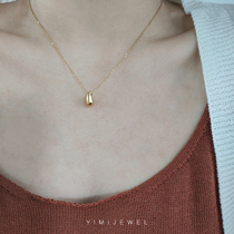 YIMIJEWEL light luxury simple ins style stackable all-match temperament necklace new womens summer commuting light luxury clavicle chain