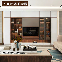 Zhibang whole house customized new Chinese living room dining room space customized TV sideboard contemporary Oriental modern Modern