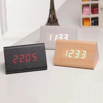 Simple fashion LED electronic digital luminous smart multifunctional bedroom alarm clock silent bedside clock alarm clock alarm