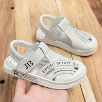 Boys sandals 2021 new summer non-slip leather shoes boys soft bottom sandals medium and big childrens Baotou