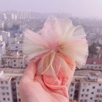 Korean baby socks spring and summer baby socks Princess rainbow bow yarn net socks boat Socks thin cotton socks